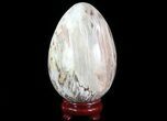 Polished Petrified Wood Egg #51690-1